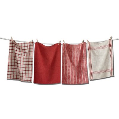 Linen Canyon Tea Towel Red