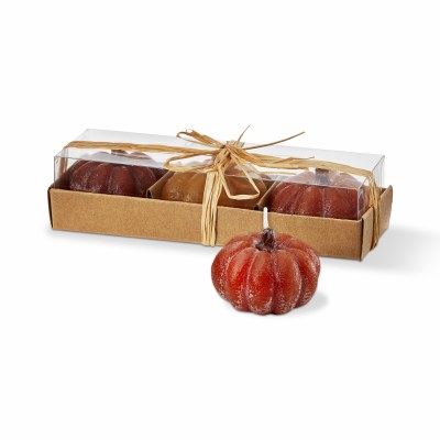Pumpkin Mini Candle 3ct
