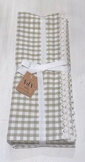 Placemats Gingham 4ct