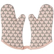 Heart Oven Mitts 2pc