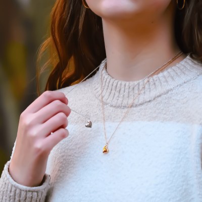 Heart Necklace Gold