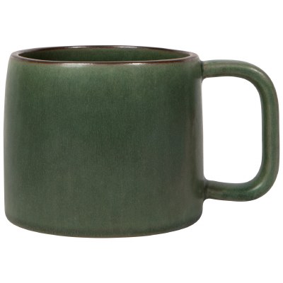 Mug Green Stoneware 15oz