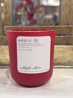 Winter Fir Candle 2oz Red