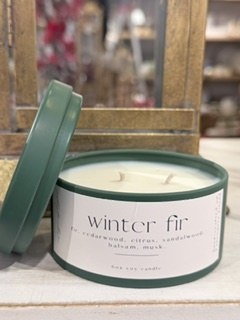 Winter Fir Candle 6oz Olive