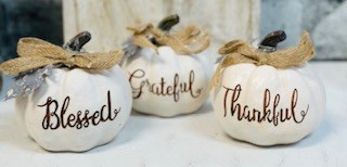 Pumpkin Resin With Metal