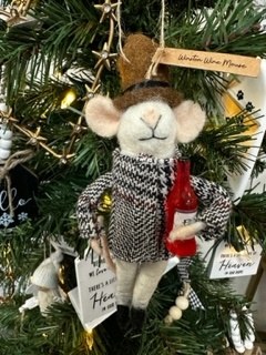 Winston Wine Mouse Ornament