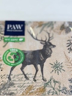 Napkins Deer Natural  20ct