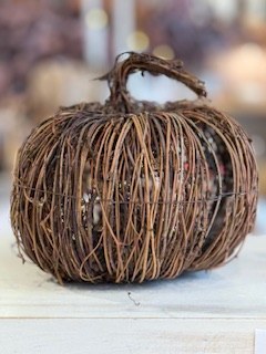 Rattan Pumpkin Large