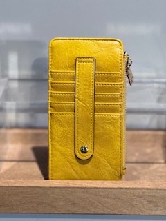 Saige Slim Card Wallet Mustard