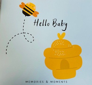 Hello Baby Bee Keepsake Book