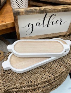 Wood Tray Oval Small