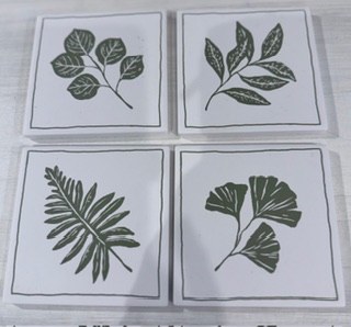 Coasters Fern & Frond 4ct