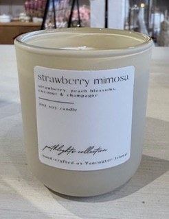 Candle 2oz Straw Mimosa Cream