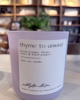 Candle Thyme To Unwind 12oz Li