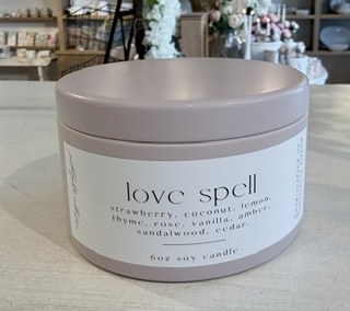 Love Spell Candle Tin 6oz