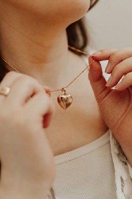 Simple Heart Locket Necklace