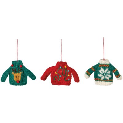 Merry Knitmas Wool Ornament 1c