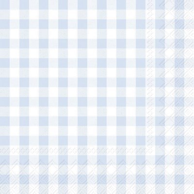 Napkins Lunch Gingham Blue