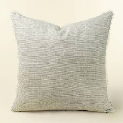 Lina Linen Pillow 24in Grey