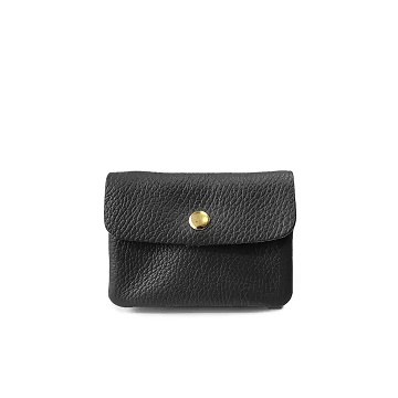 Luce Change Purse Leather Blk