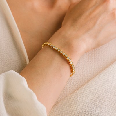 Tennis Luxe Honeycomb Bracelet