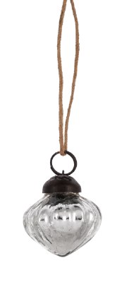 Silver Onion Ornament 1ct
