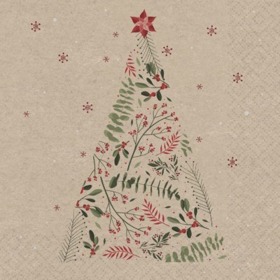 Cocktail Napkins Pine Tree