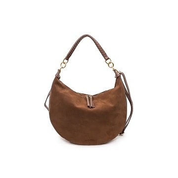 Nadine Suede Purse Marron