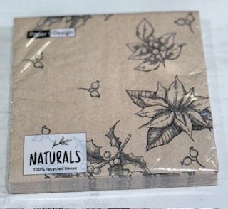 Lunch Napkins Natural Berry