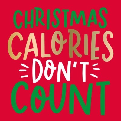 Cocktail Napkins Xmas Calories