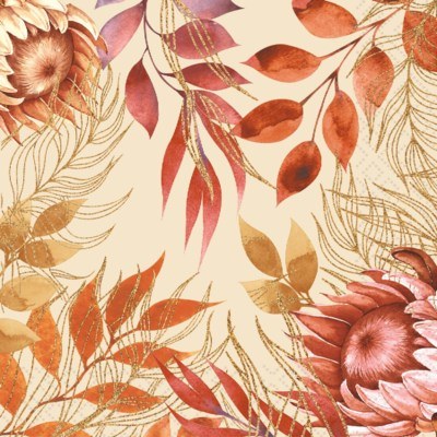 Lunch Napkins Fall Blossoms