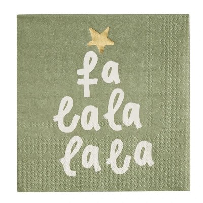 Napkins Cocktail Fa La La