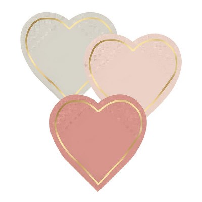 Heart Shape Napkins 24ct