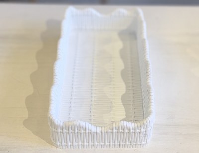 Napkin Holder Scallop White