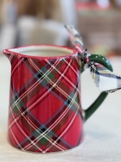 Creamer Mini Tartan Red 1ct