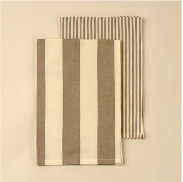 Hampton Tea Towels Stripe 2pc
