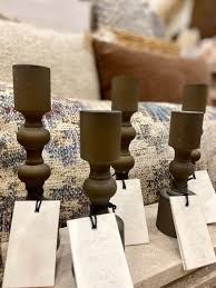 Solene Candle Holder Brown Lg