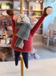Snowball Spence Mouse Ornament