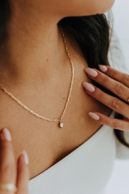 Puff Heart Necklace Wp 16in