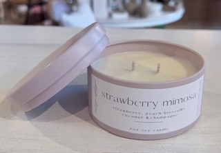 Candle 6oz Straw Mimosa Lilac