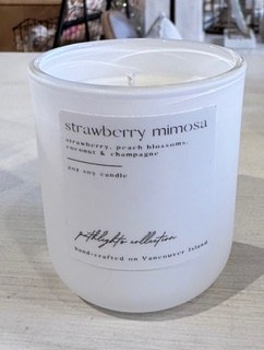 Candle 2oz Straw Mimosa White