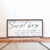 Sweet Boy Sign