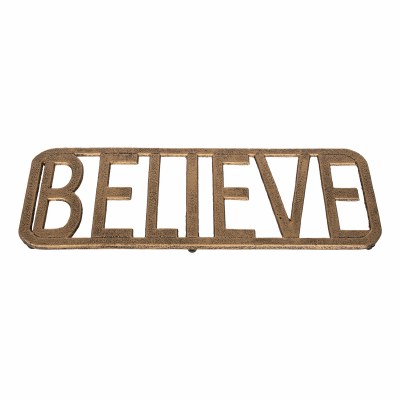 Trivet Believe Metal Gold 1ct