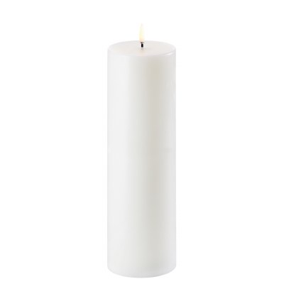 Led Pillar Candles 9.8in White