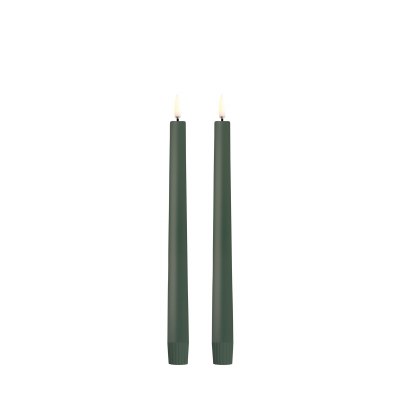 Led Taper Candles 9.8in Olive