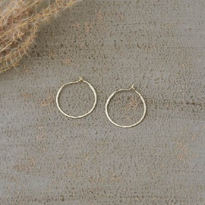 Earrings Work Day Hoops Gold