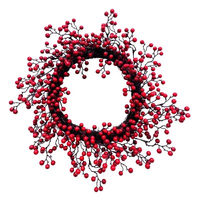 Wreath With Berries 22in