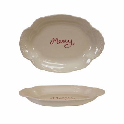 Scallop Merry Serving Dish