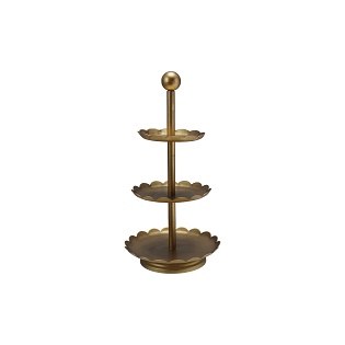 Scallop Gold Metal Stand 3 Tr