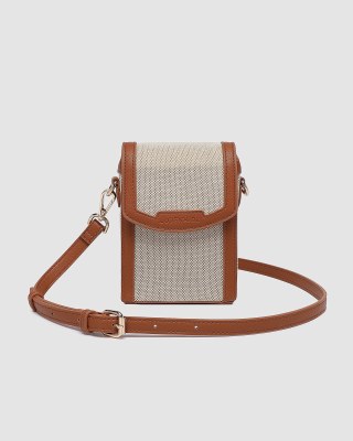 Yoko Canvas Phone Bag Tan